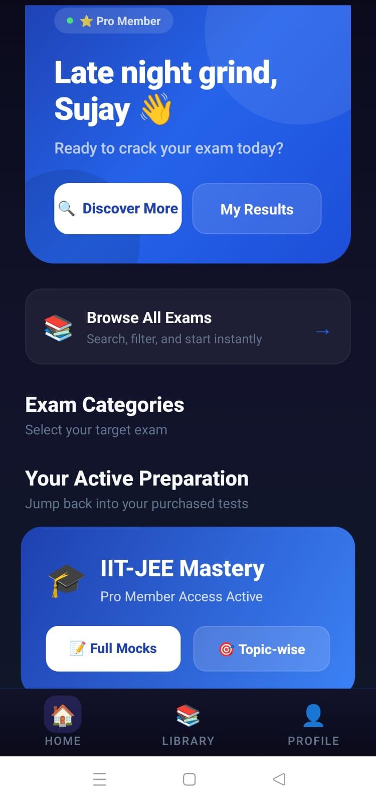 ExamBhai App Screen 2